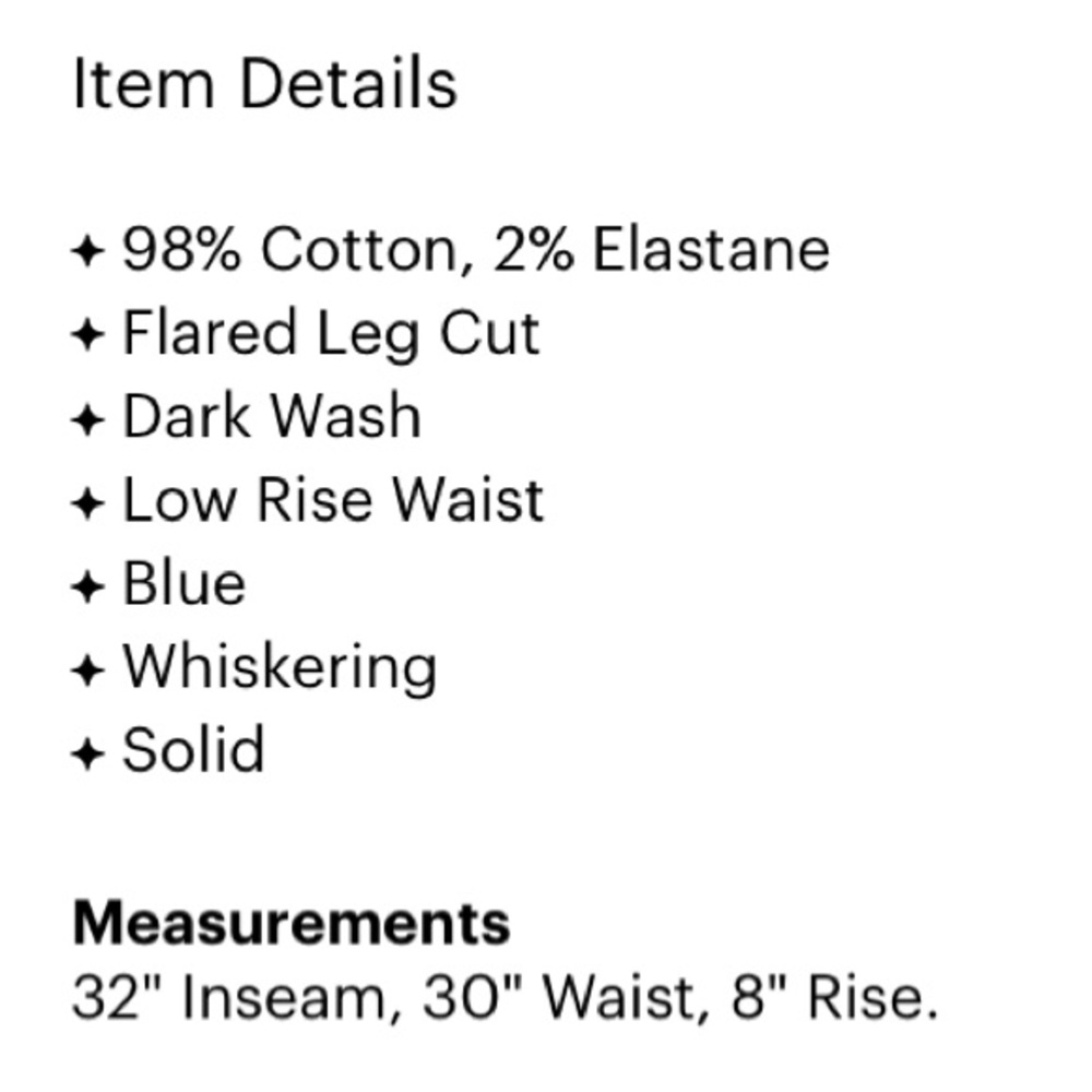 Joe’s | Denim Jeans 26 Flared Leg Cut Dark - Picture 12 of 12